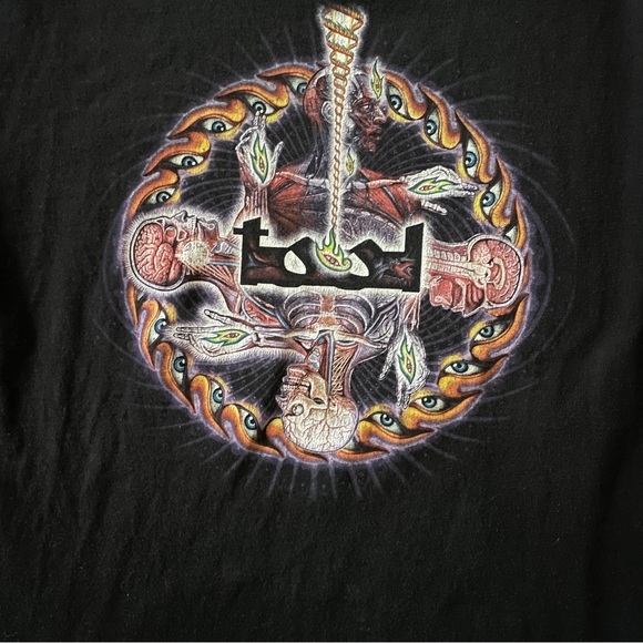 Vintage 2000'S Anvil TOOL band T-shirt size M - Picture 5 of 6